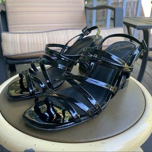 Urban Outfitters Black Maddy Strappy Heel